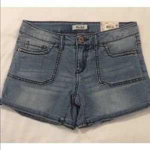 Junior’s Mudd MIDI Low Rise Stretch Jean Shorts Size 3 NWT